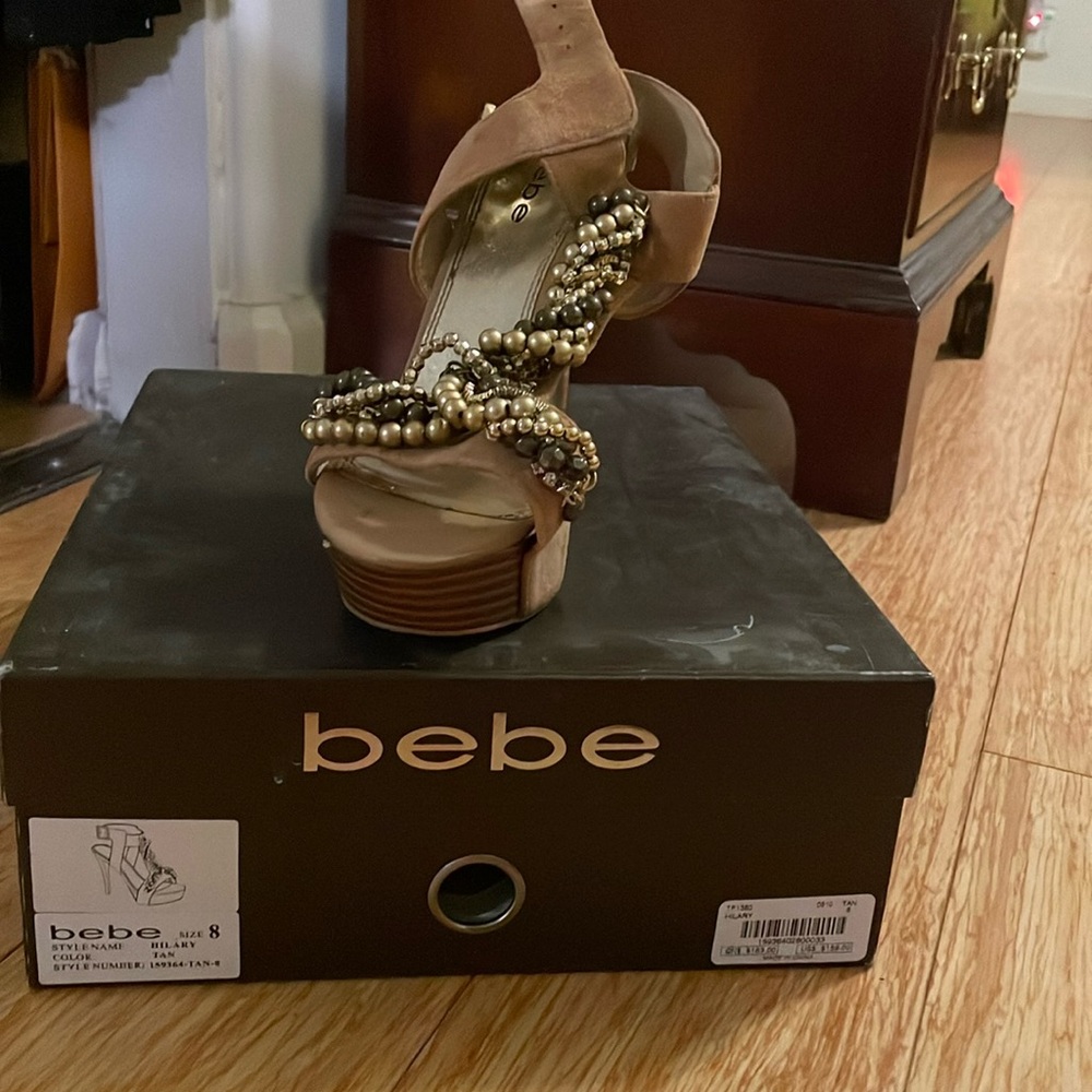 Bebe Hilary platform heels